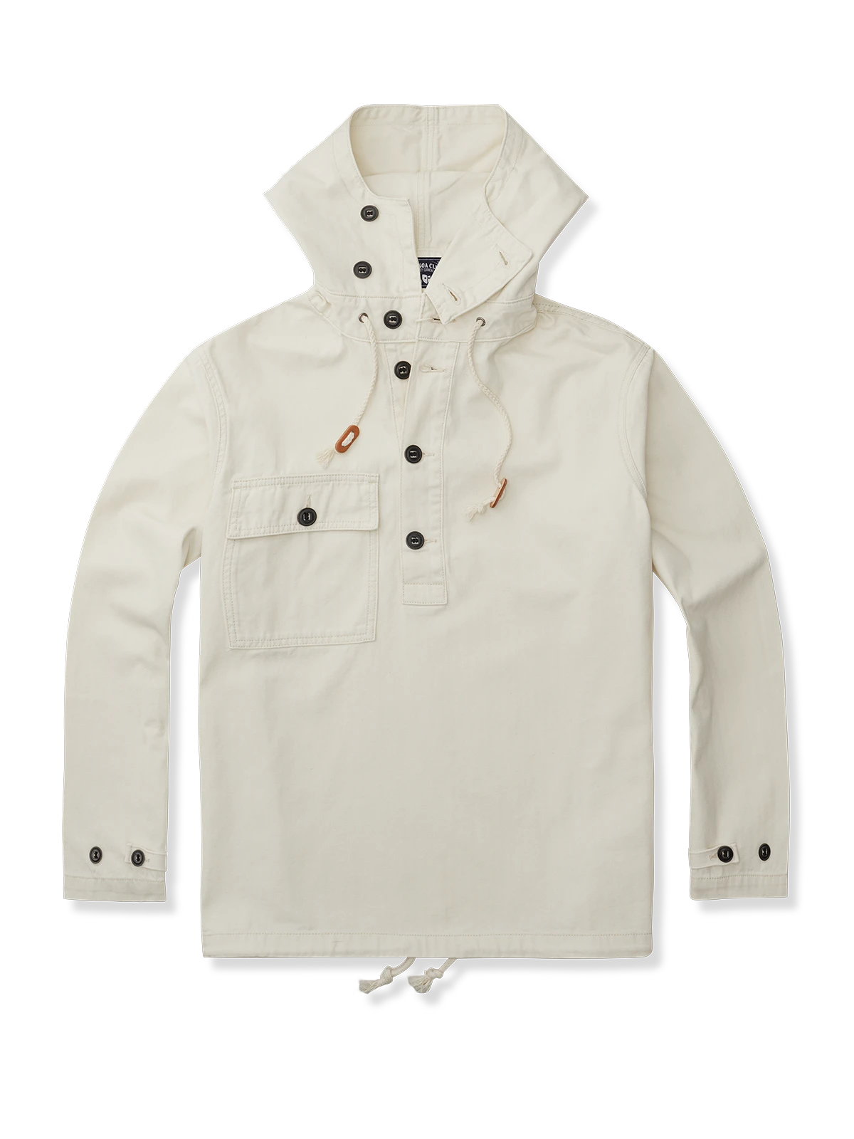 サルベージ風フード付きミリタリーパーカー