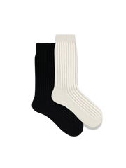 4足セット ホワイト＆ブラック タオル生地 ソックス#CA