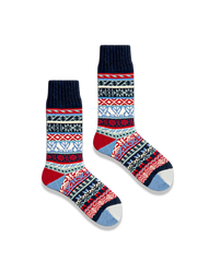 3足セット エスニック柄 厚手ソックス#PA