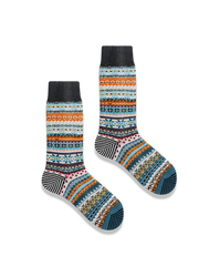 3足セット エスニック柄 厚手ソックス#PB