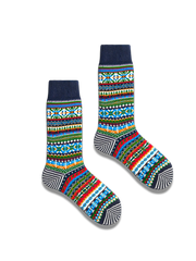 3足セット エスニック柄 厚手ソックス#PC