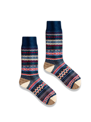 3足セット エスニック柄 厚手ソックス#PD
