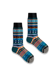 3足セット エスニック柄 厚手ソックス#PF