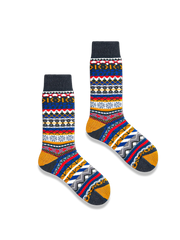 3足セット エスニック柄 厚手ソックス#PG