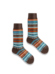 3足セット エスニック柄 厚手ソックス#PH