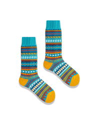 3足セット エスニック柄 厚手ソックス#PI