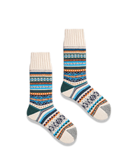 3足セット エスニック柄 厚手ソックス#PK