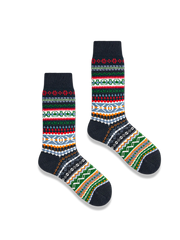 3足セット エスニック柄 厚手ソックス#PL