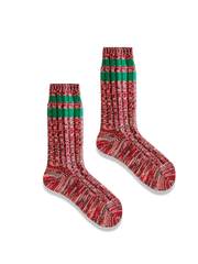 3足セット エスニック柄 厚手ソックス#PM