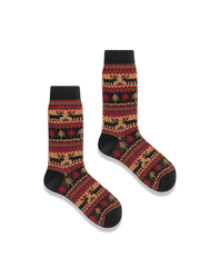 3足セット エスニック柄 厚手ソックス#PP