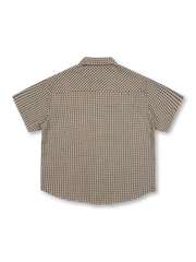 リバーシブルグラフィティ＆チェックシャツ前面全体