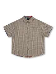 リバーシブルグラフィティ＆チェックシャツ前面全体