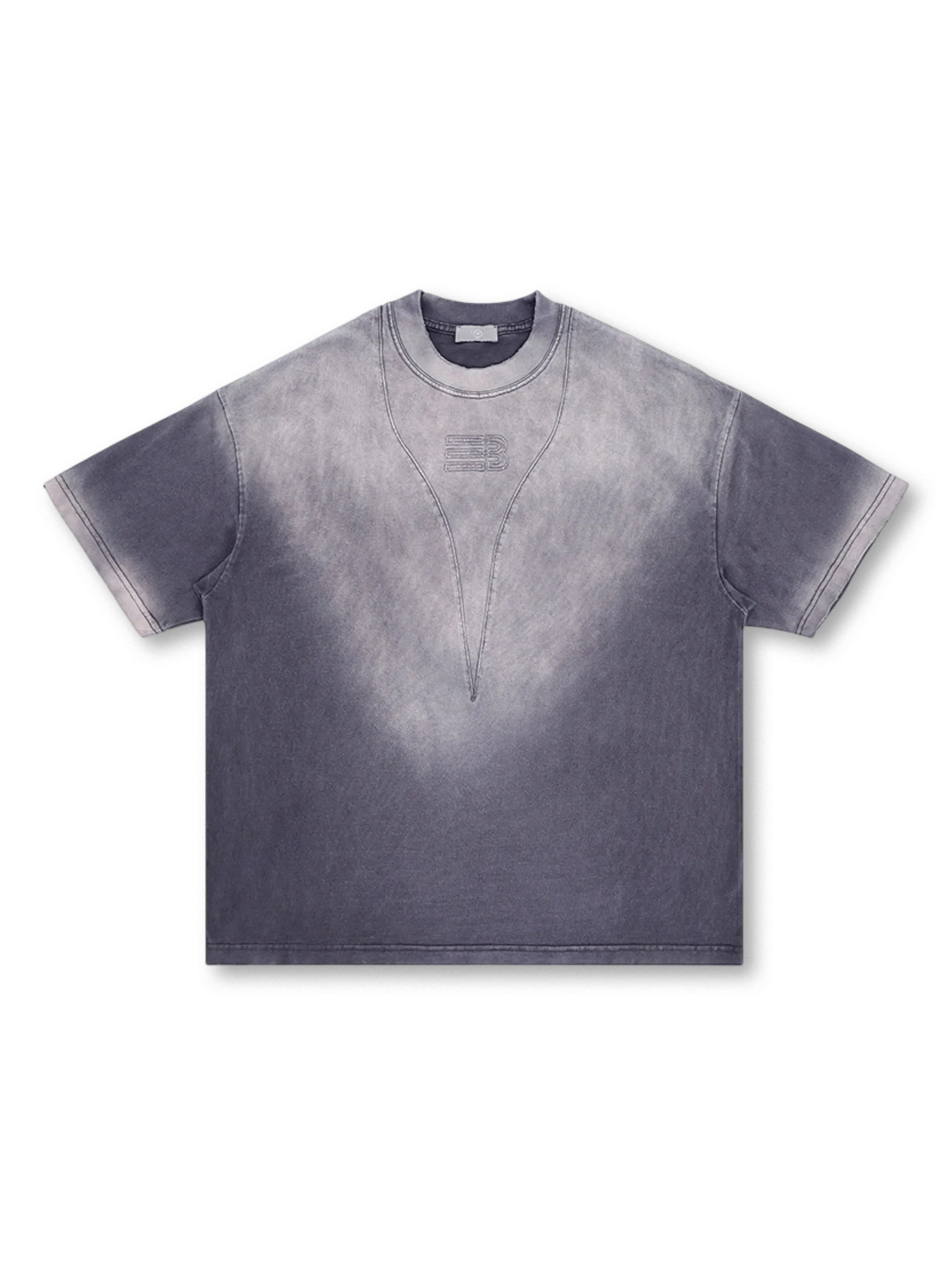 ピンクとグレーのグラデーションタイダイが映えるオーバーサイズTシャツ
