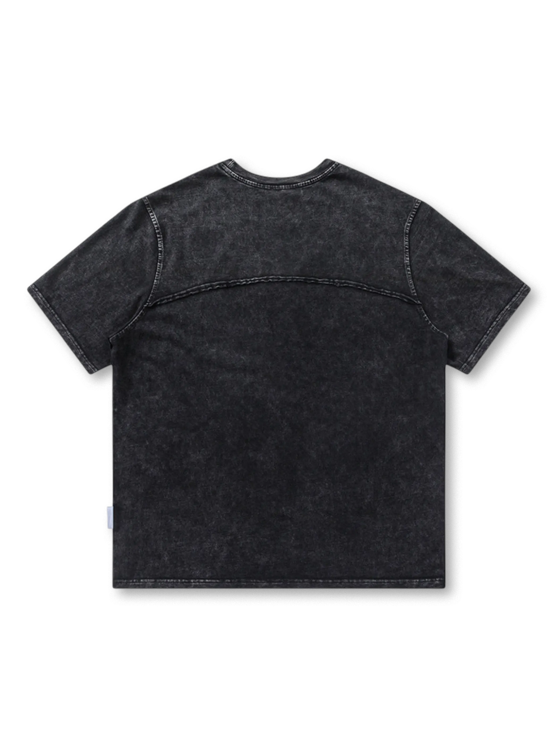 ウォッシュドパネルステッチTシャツ正面