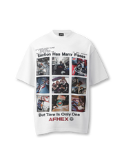 エモーショングリッドウォッシュドTシャツ