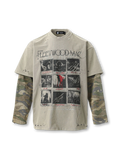 ヴィンテージロックレイヤードTシャツ正面
