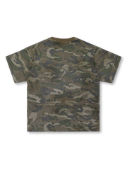 フロント全体のヴィンテージカモフォトプリントTシャツ