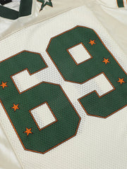 ナンバー69メッシュフットボールジャージ