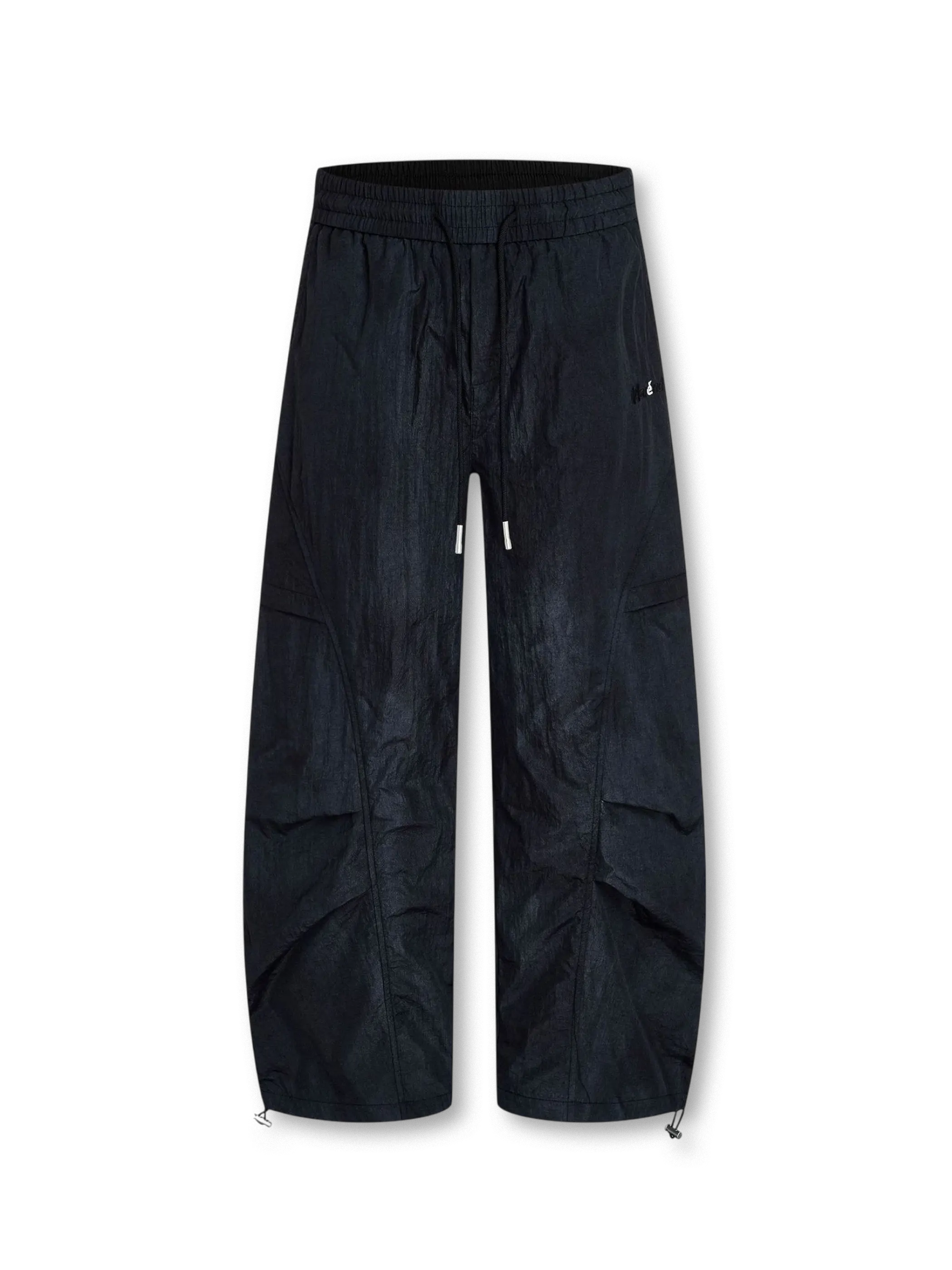 パラシュートカーブレッグワイドパンツ正面
