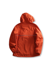 防風防水ハーフジップ フードプルオーバー