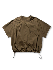 オリーブグリーンのドローストリングTシャツ２色展開