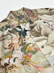 八仙過海プリントTENCEL®キューバシャツ