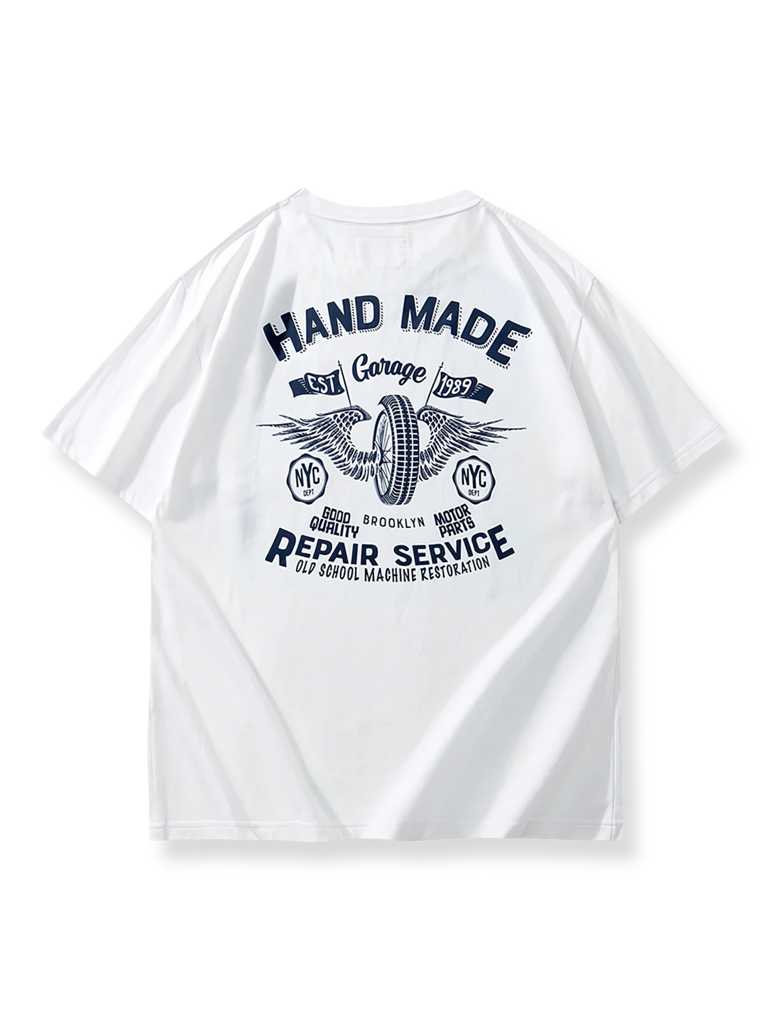 “CAMP HULEN”プリントとU.S. ARMYロゴが入った純綿ミリタリーTシャツ