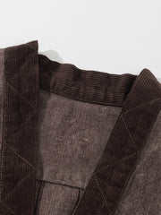 ヴィンテージパッチワークノーカラージャケット