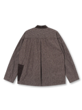 ヴィンテージパッチワークノーカラージャケット