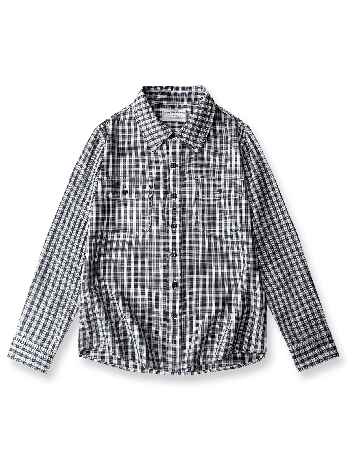 アカデミックスタイルのチェックシャツ