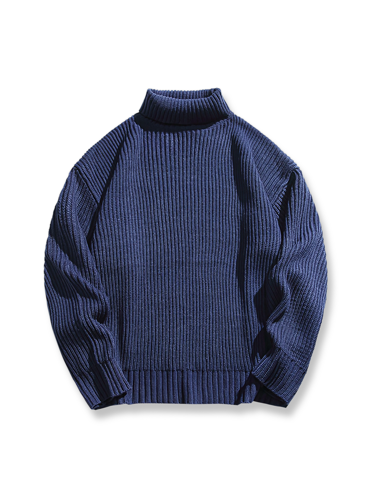 アクリル素材のタートルネックセーターの製品イメージ