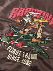 卯年限定 ウサギ戦士 MA-1刺繍パッチ フライトジャケット