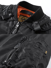 刺繍入り 厚手フライトジャケット