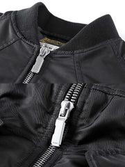 隠しファスナー パイロットジャケット