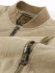 3色展開 刺繍バッジ入りフライトジャケット