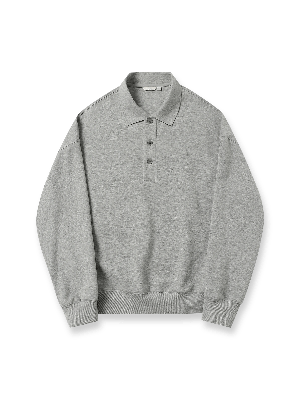 柔らかく保温性に優れたエアコットン素材の襟付きスウェット