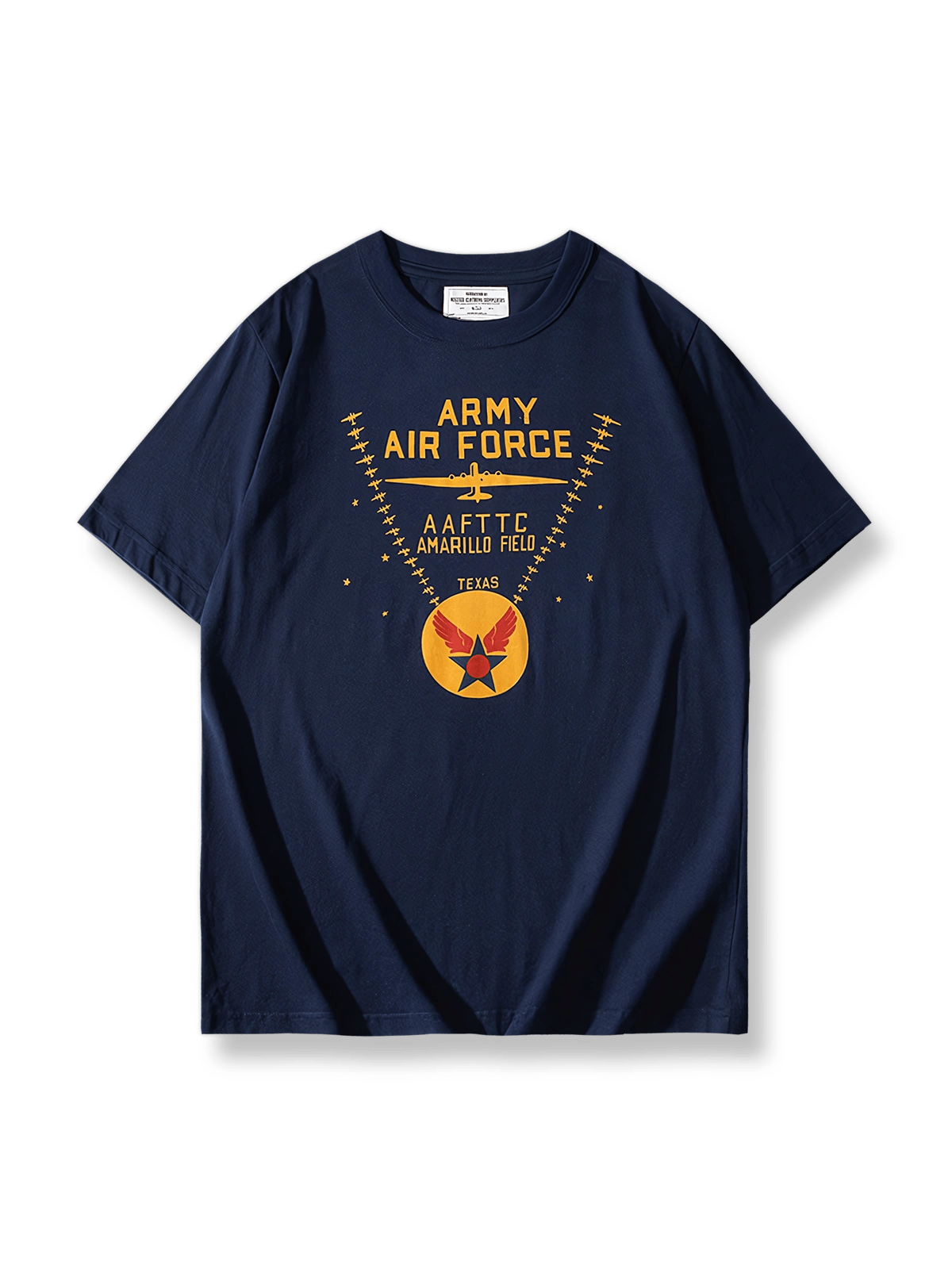 アメリカン空軍バッジグラフィックTシャツ
