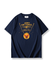アメリカン空軍バッジグラフィックTシャツ
