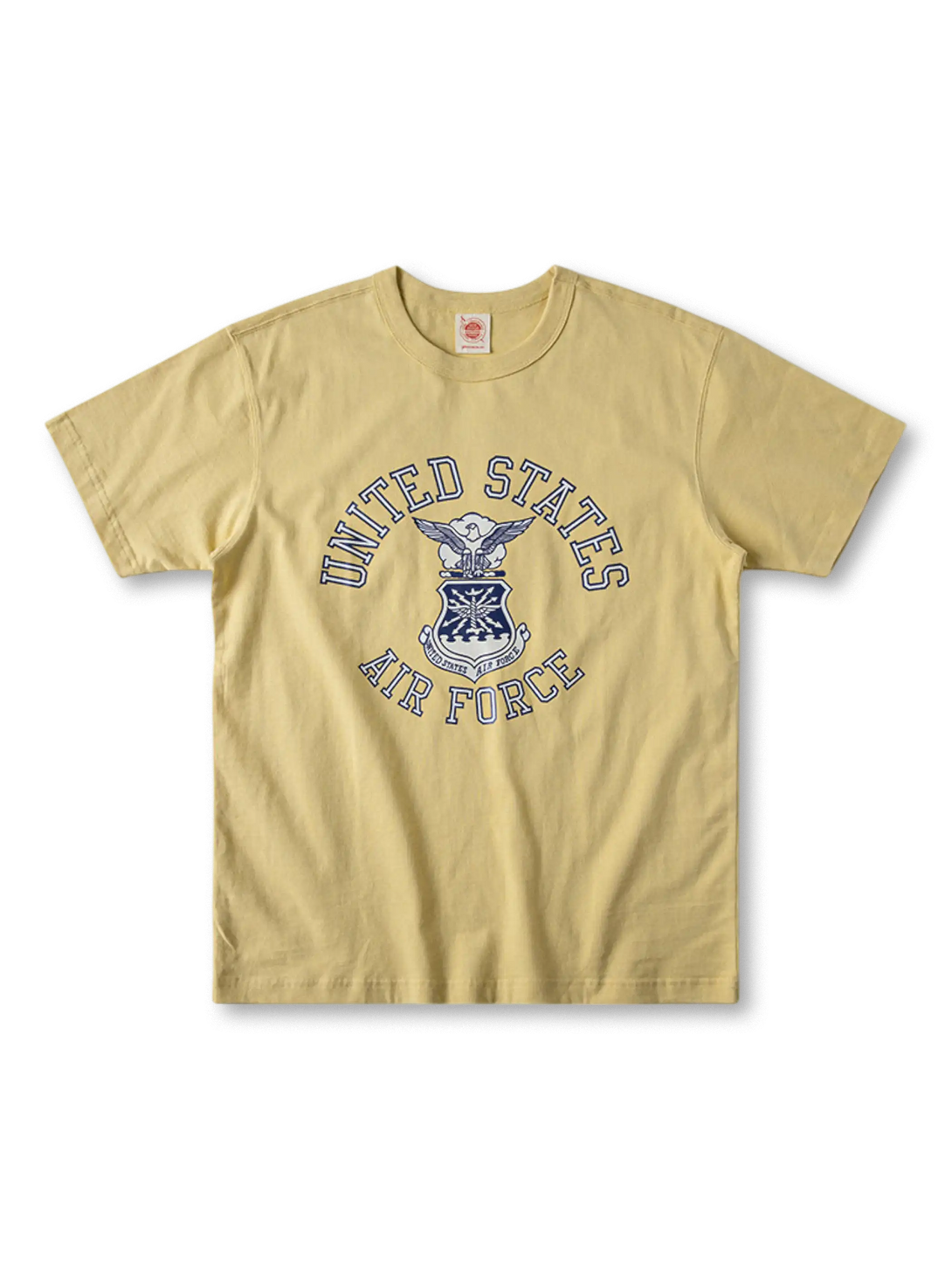 1980年代米空軍トレーニングTシャツを再現した鷲エンブレム入りビンテージTシャツ