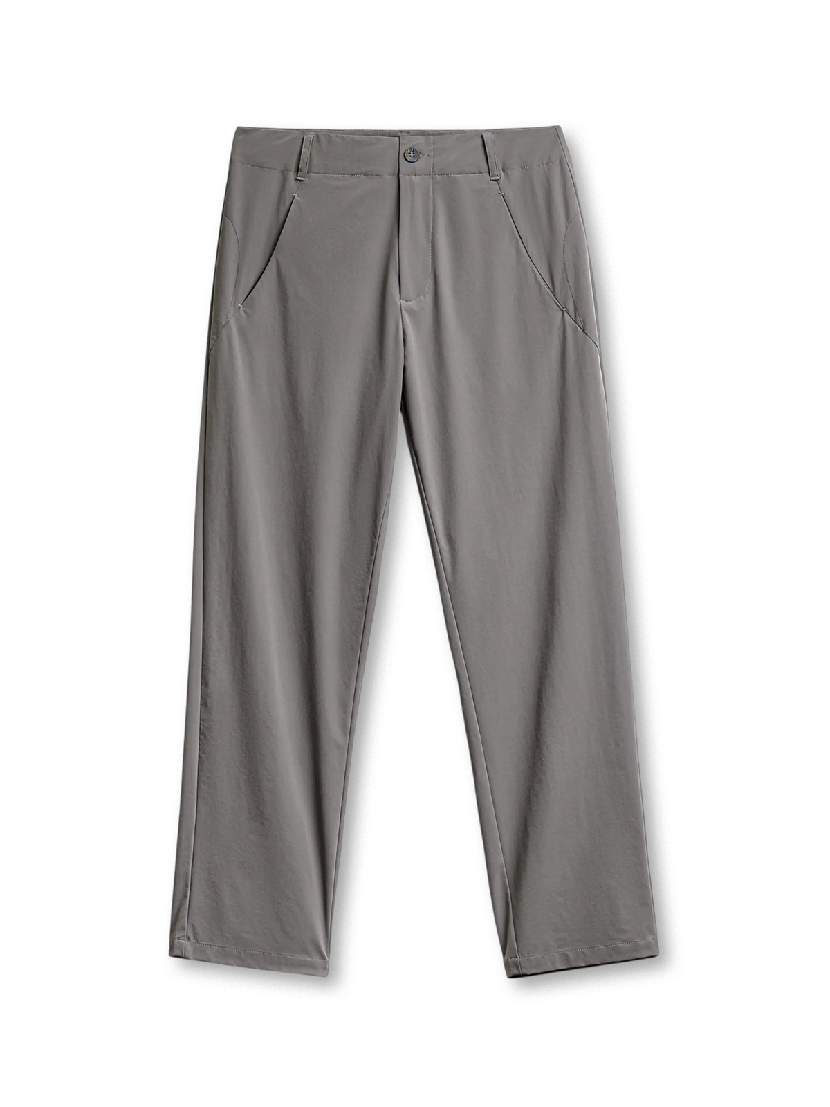 軽量ナイロンとスパンデックス混紡素材を使った通気性と伸縮性に優れるエアリーイージーパンツ。ゴムウエストとドローコード、YKKファスナー、魚モチーフボタン付きで快適な履き心地を提供