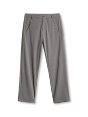 軽量ナイロンとスパンデックス混紡素材を使った通気性と伸縮性に優れるエアリーイージーパンツ。ゴムウエストとドローコード、YKKファスナー、魚モチーフボタン付きで快適な履き心地を提供