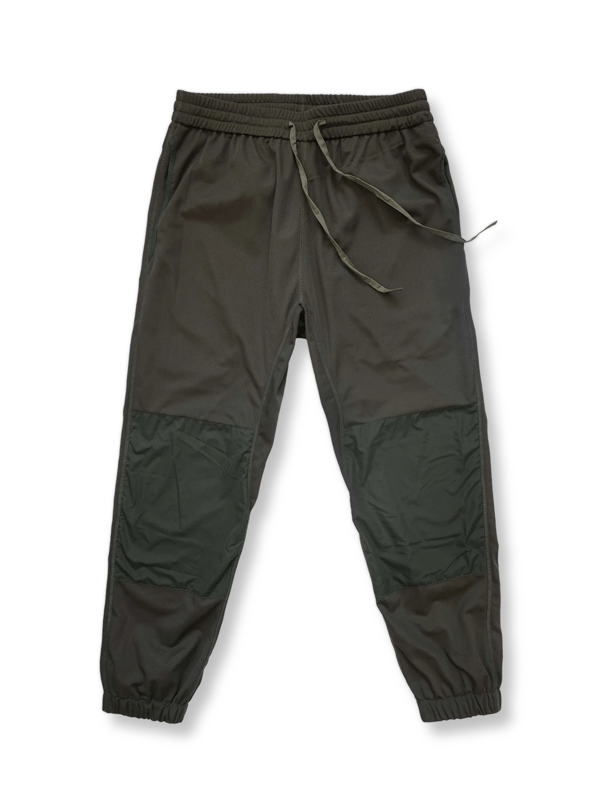 膝にカラーブロックが入ったオールシーズン対応スウェットパンツ。