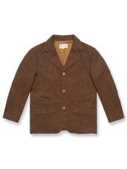 Mallalieus社製ウールツイードとコットンライニングのチェック柄ハンティングコート。