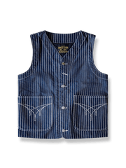 ヴィンテージ感漂うキャンバス素材のアメカジベスト