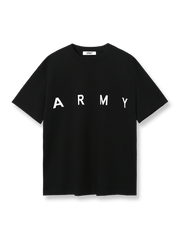 製品画像：ARMYロゴ半袖Tシャツ正面図