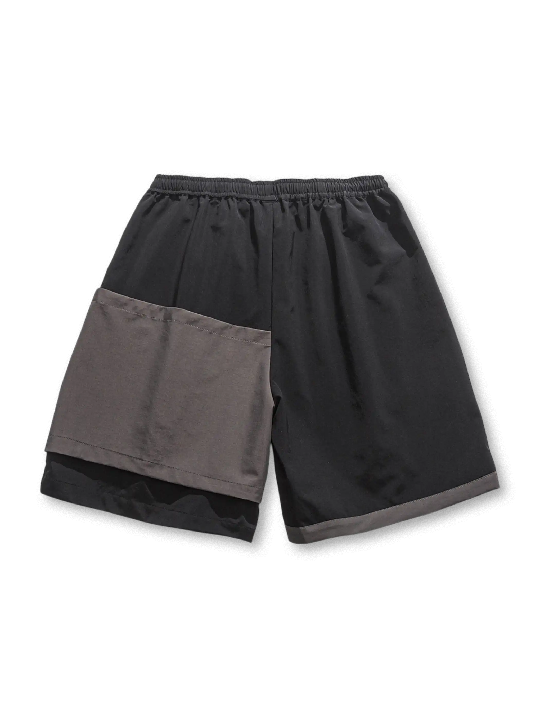 バックパックポケット配色ナイロンショーツ全体像