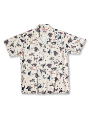 バンダナパターン レーヨンキューバカラーアロハシャツ