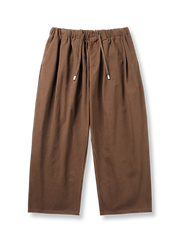 ドローストリング付きベーシックワイドパンツ
