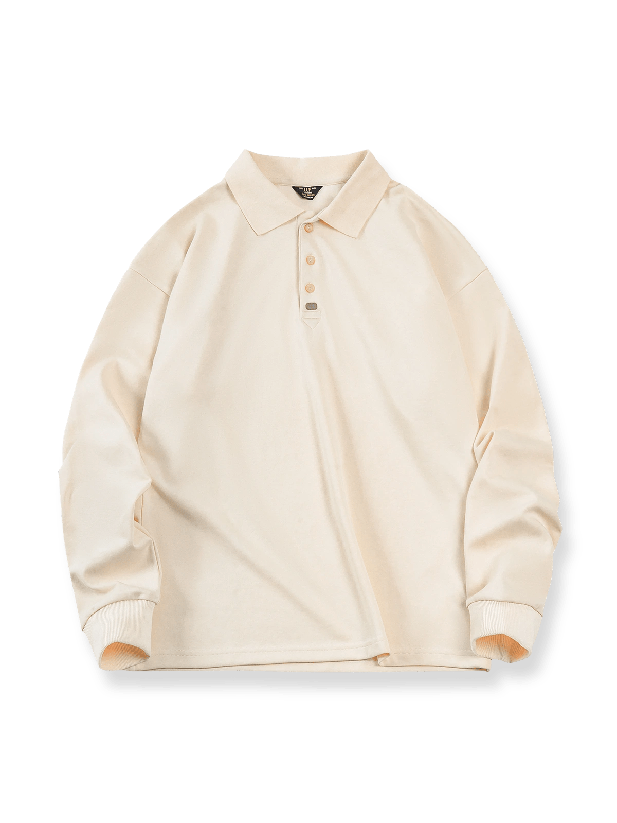 3色展開 ベーシック長袖ポロシャツ