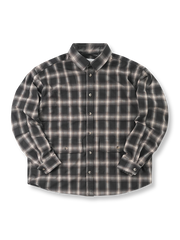 ベーシックオーバーサイズチェック長袖シャツ